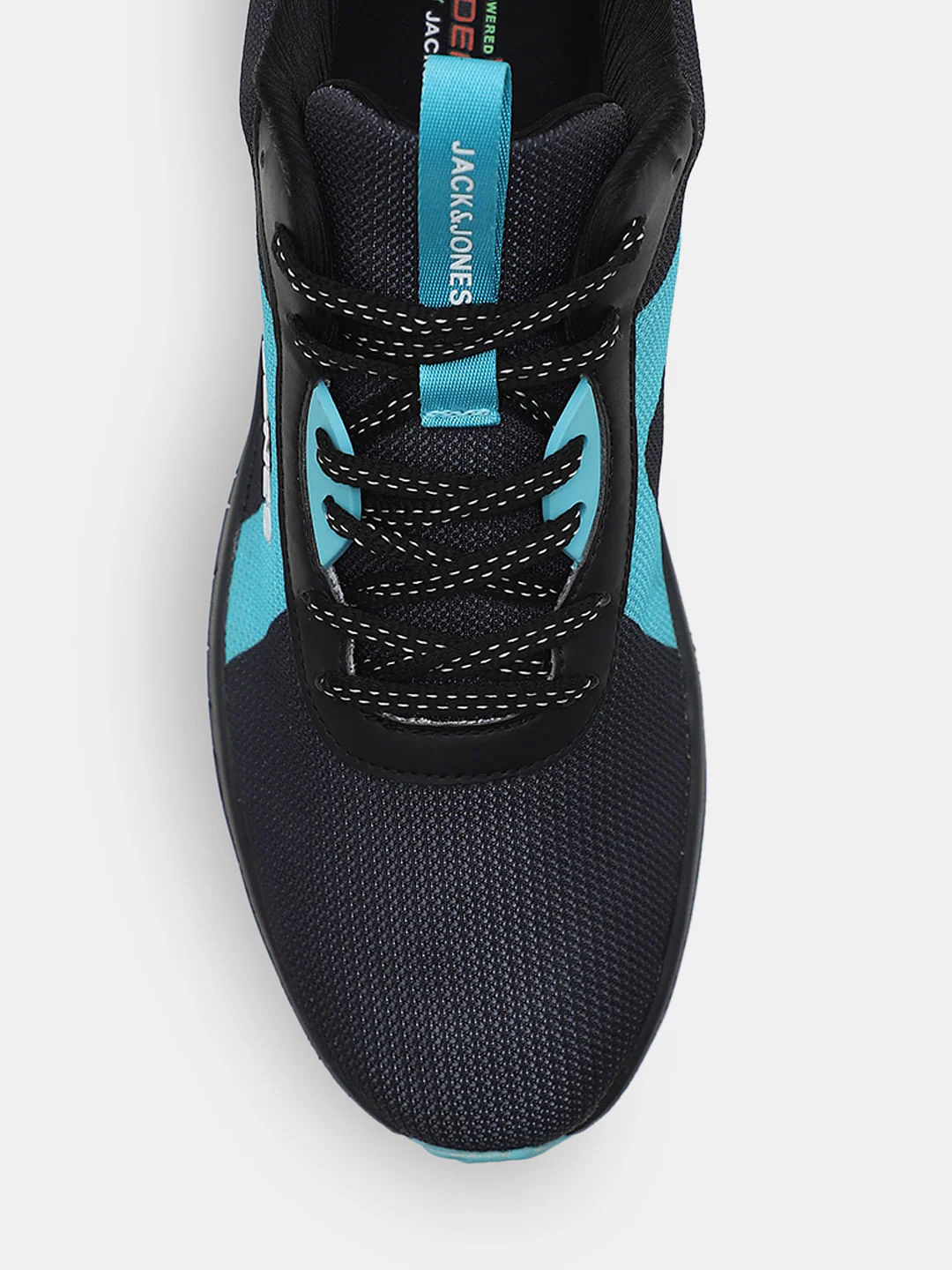 Black Colourblocked Knit Sneakers - Image 7