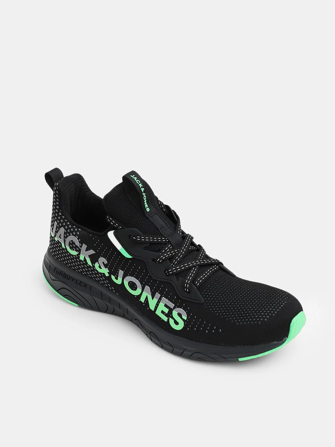 Black Abstract Print Sneakers - Image 4