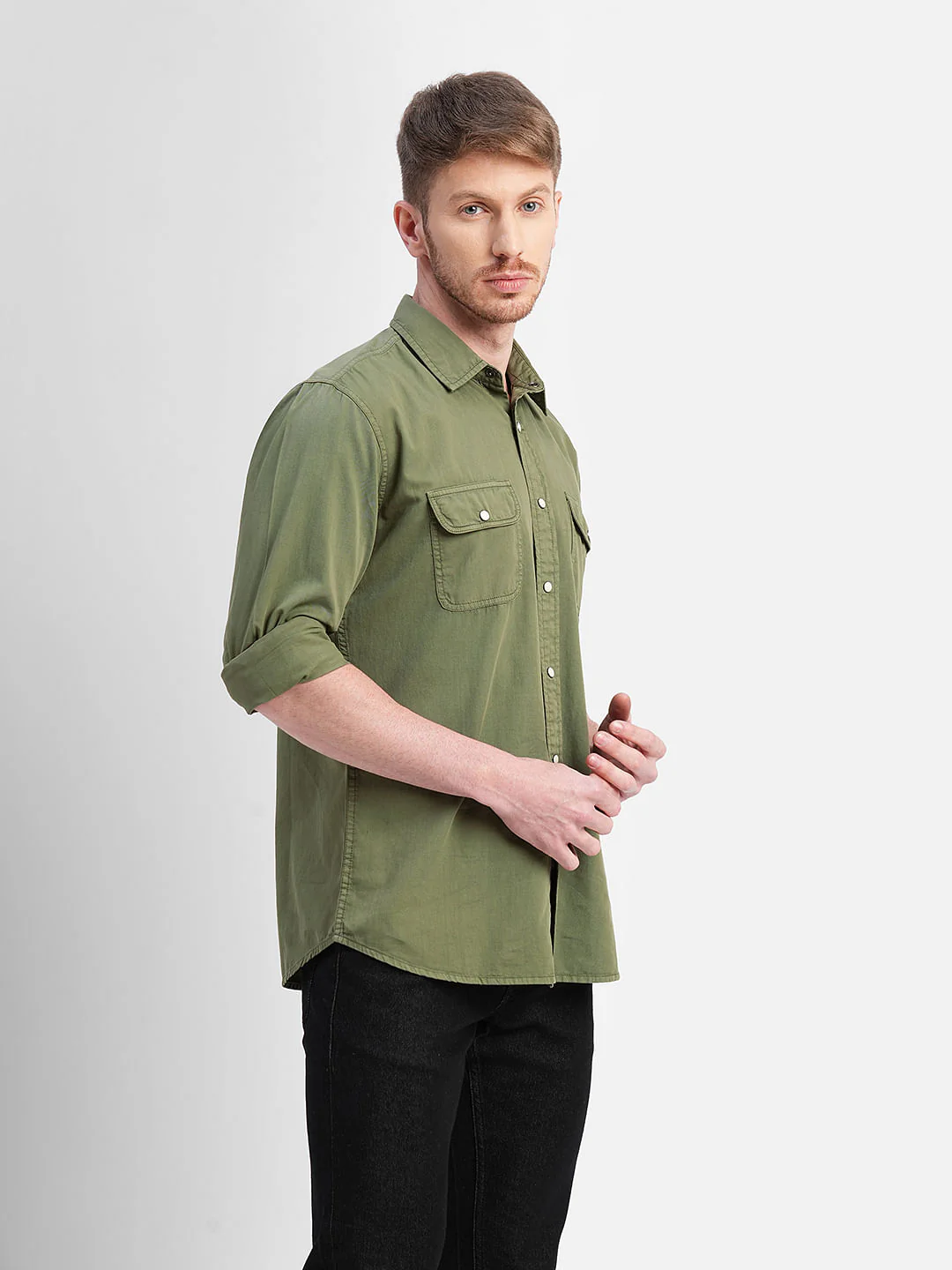 Green Full Sleeves Shirt - Image 3