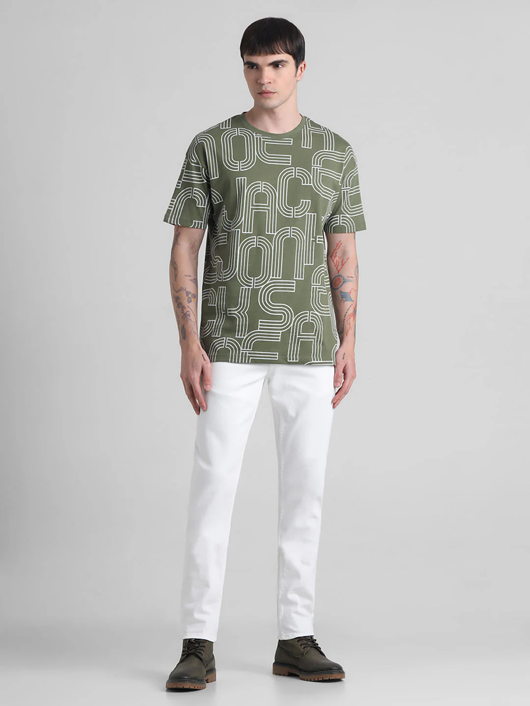 Green Typographic Oversized T-shirt - Image 6
