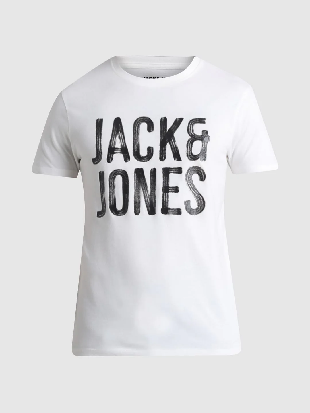 White Logo Print Crew Neck T-shirt - Image 7