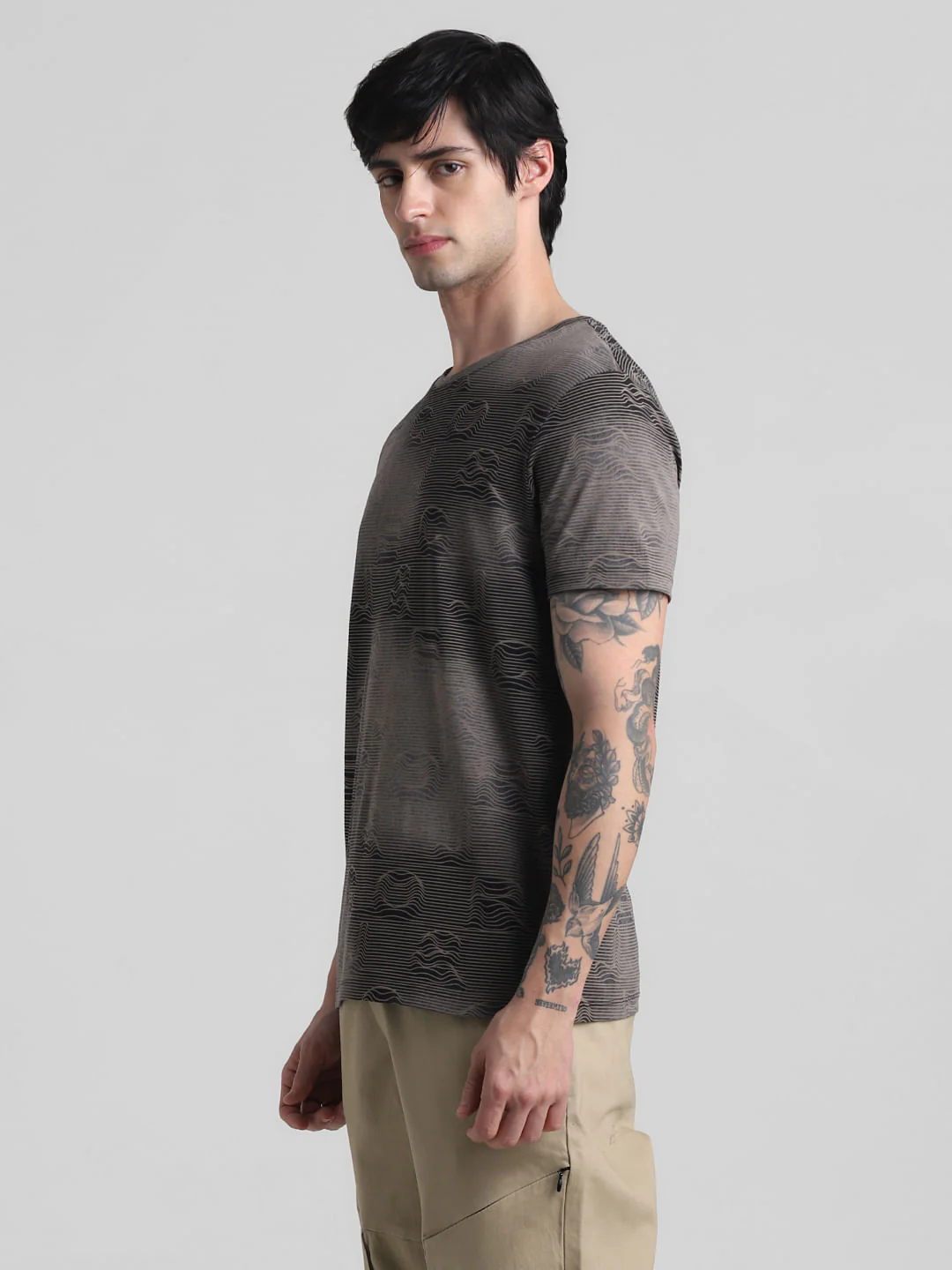 Black Logo Engrave Oversized T-shirt - Image 3