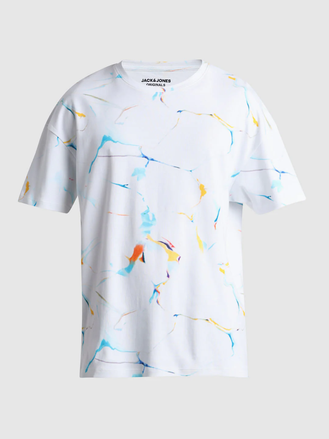 White Smudge Paint Oversized T-shirt - Image 7