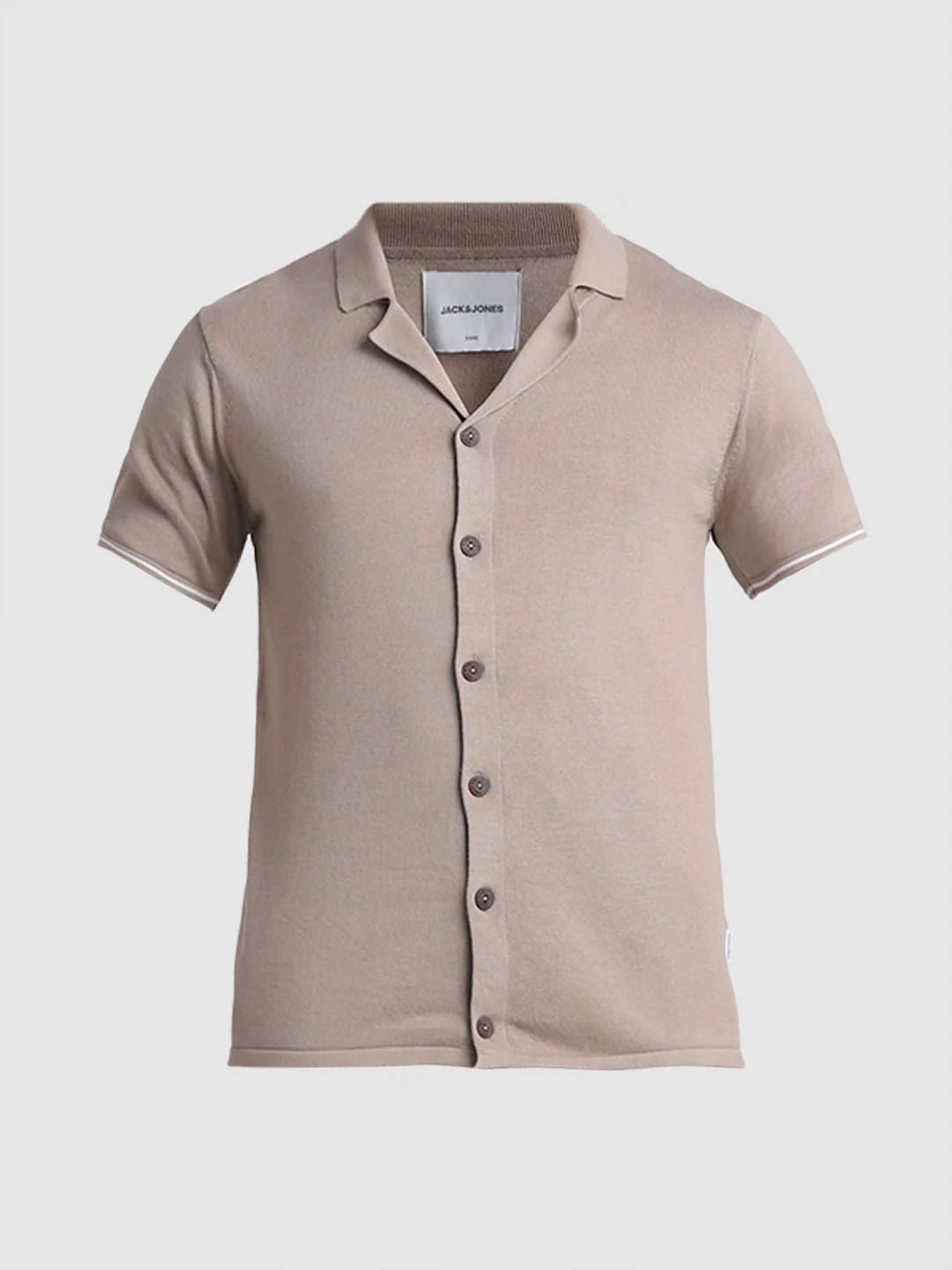 Brown Knitted Co-ord Set Polo - Image 7