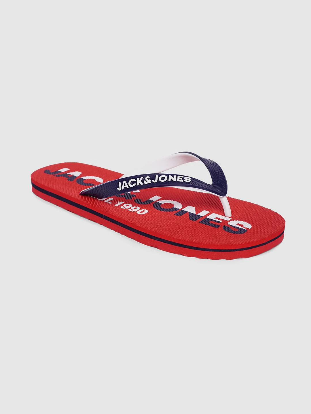 Red & Blue Logo Print Flip Flops - Image 2