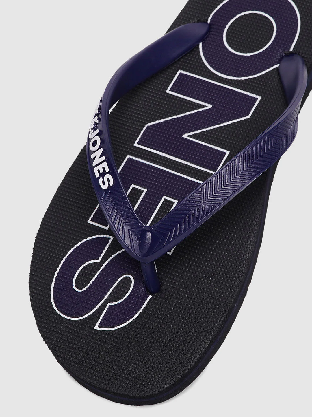 Black Logo Print Flip Flops - Image 6