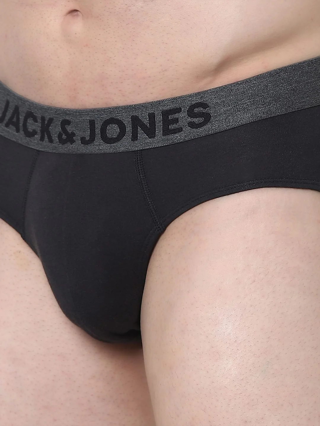 Black Logo Print Briefs - Image 4