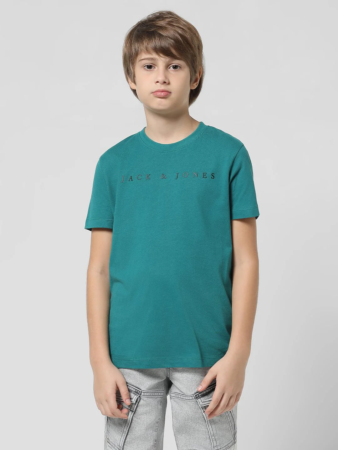 Teal Logo Print T-shirt - Image 2