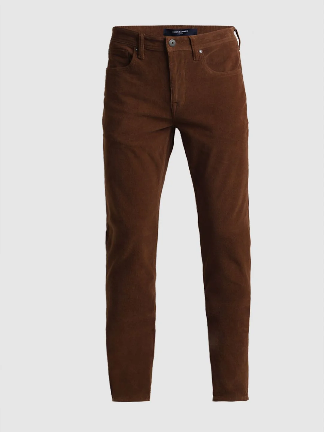 Brown Mid Rise Corduroy Pants - Image 6