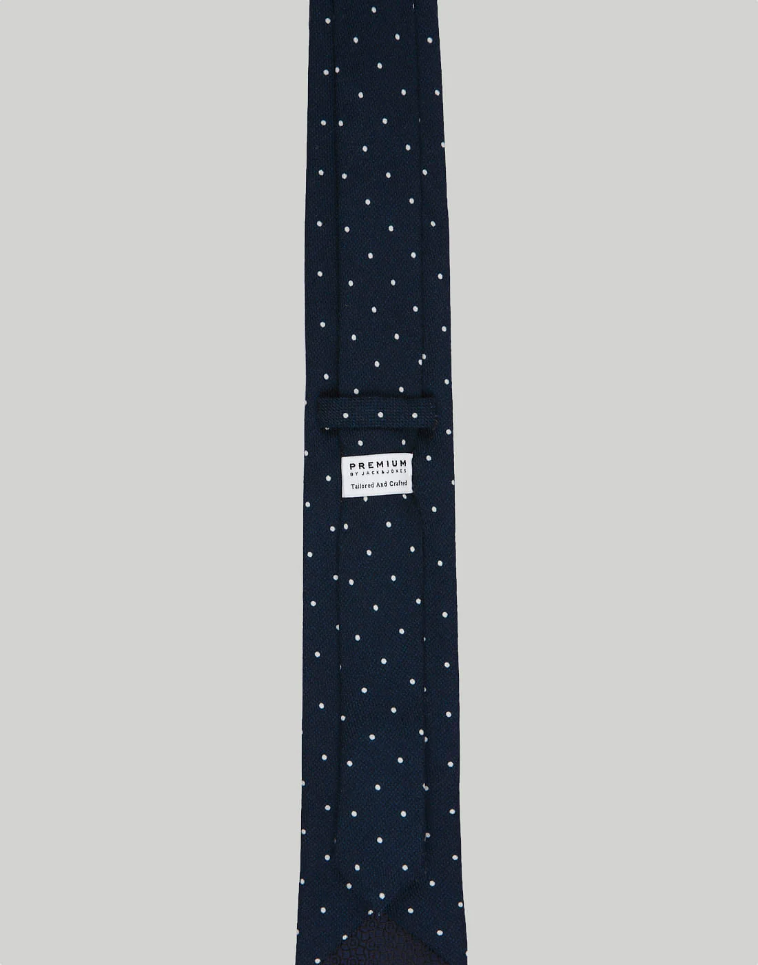 Navy Blue Printed Tie - Image 3