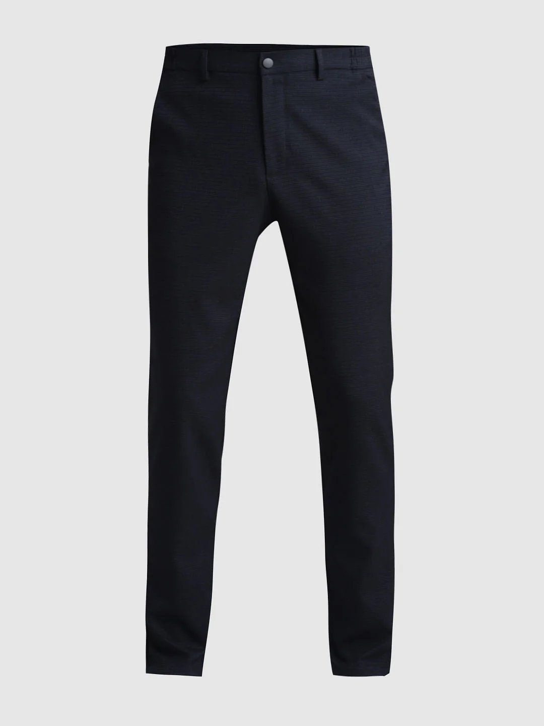 Navy Blue Mid Rise Check Trousers - Image 6