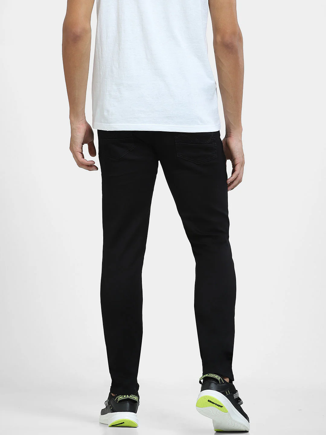 Black Low Rise Glenn Slim Fit Jeans - Image 4