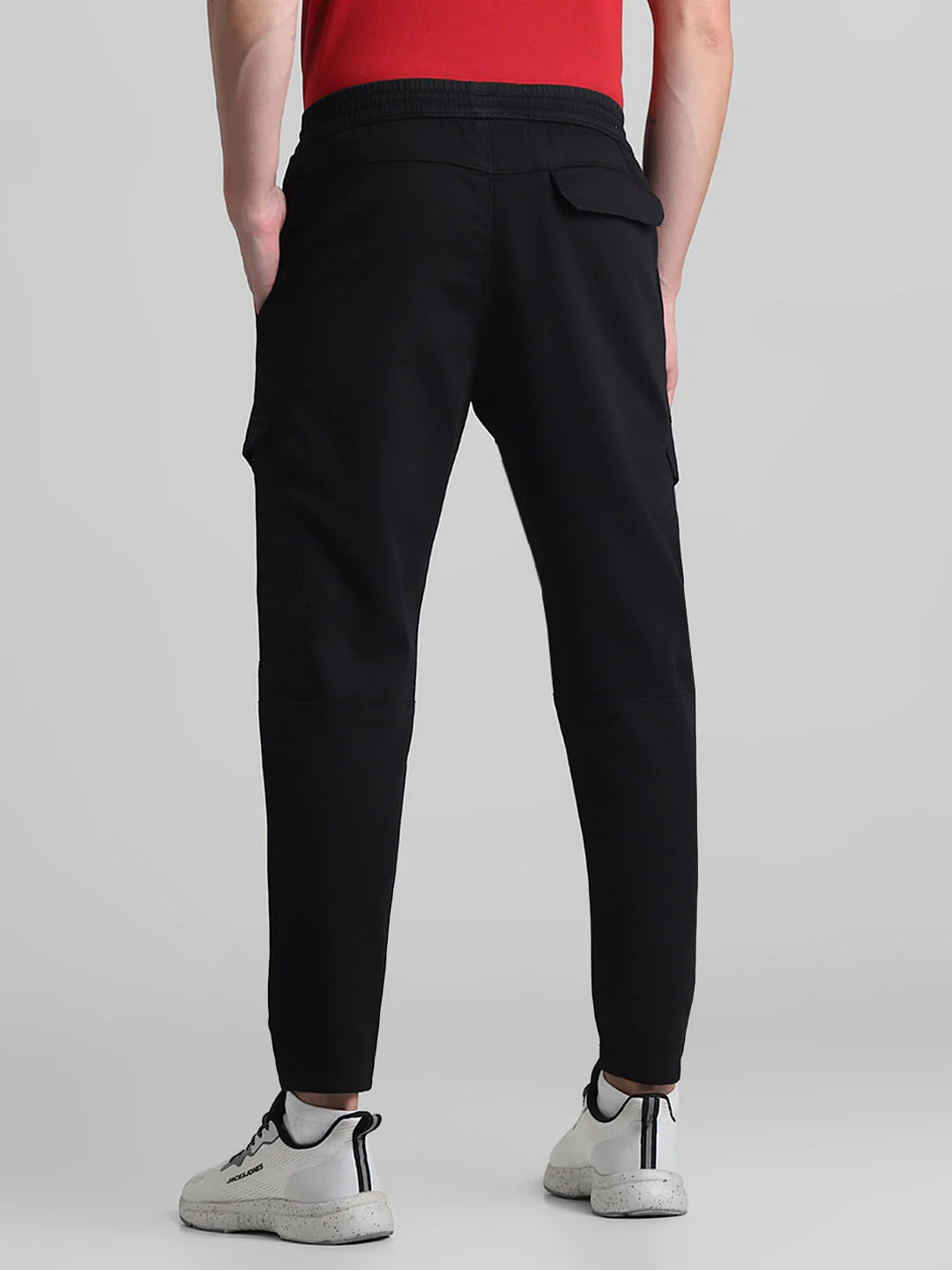 Black Mid Rise Cargos - Image 3