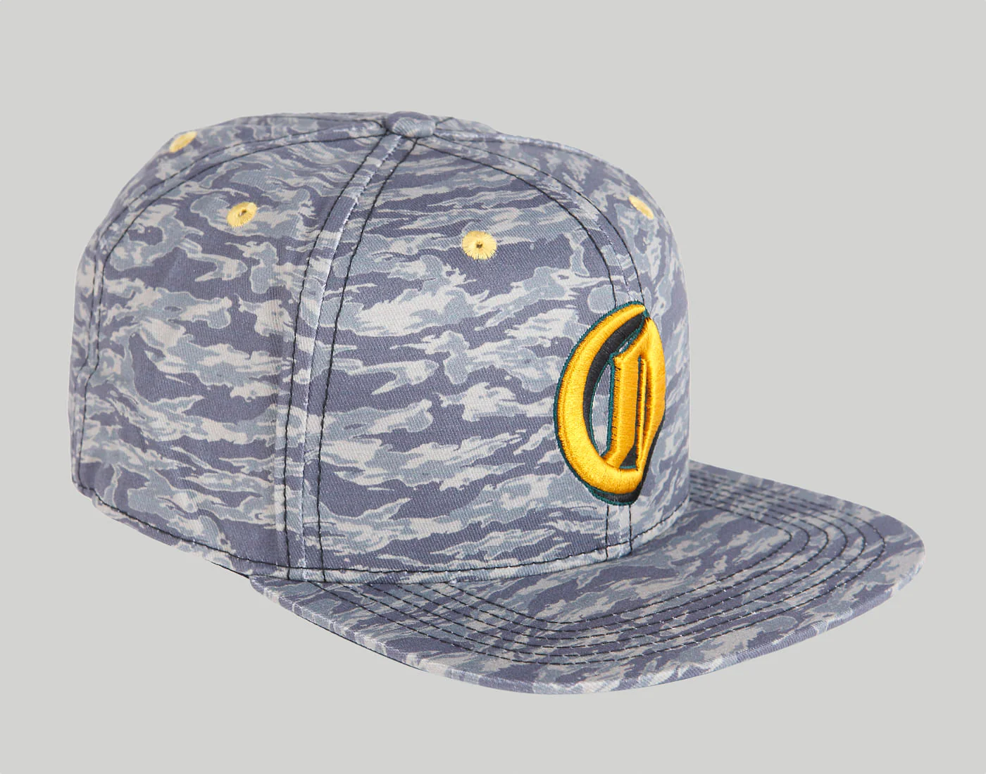 Green Abstract Print Snapback Cap - Image 3