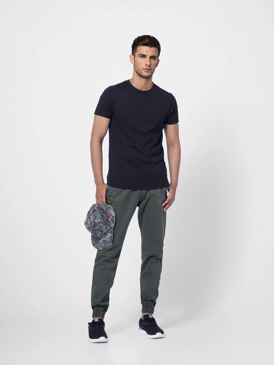 Olive Green Low Rise Jogger Pant