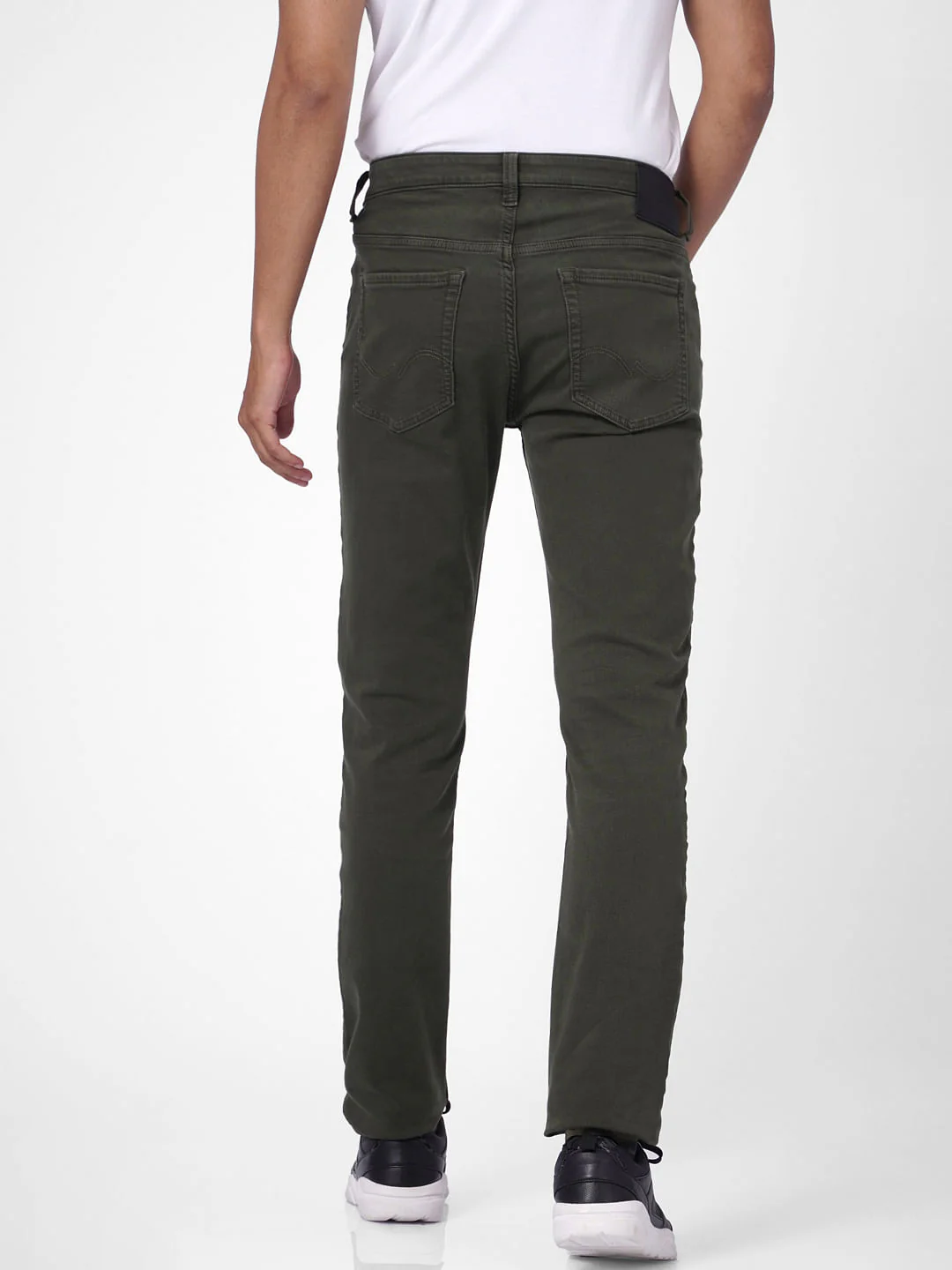 Green Low Rise Chino Pants - Image 4