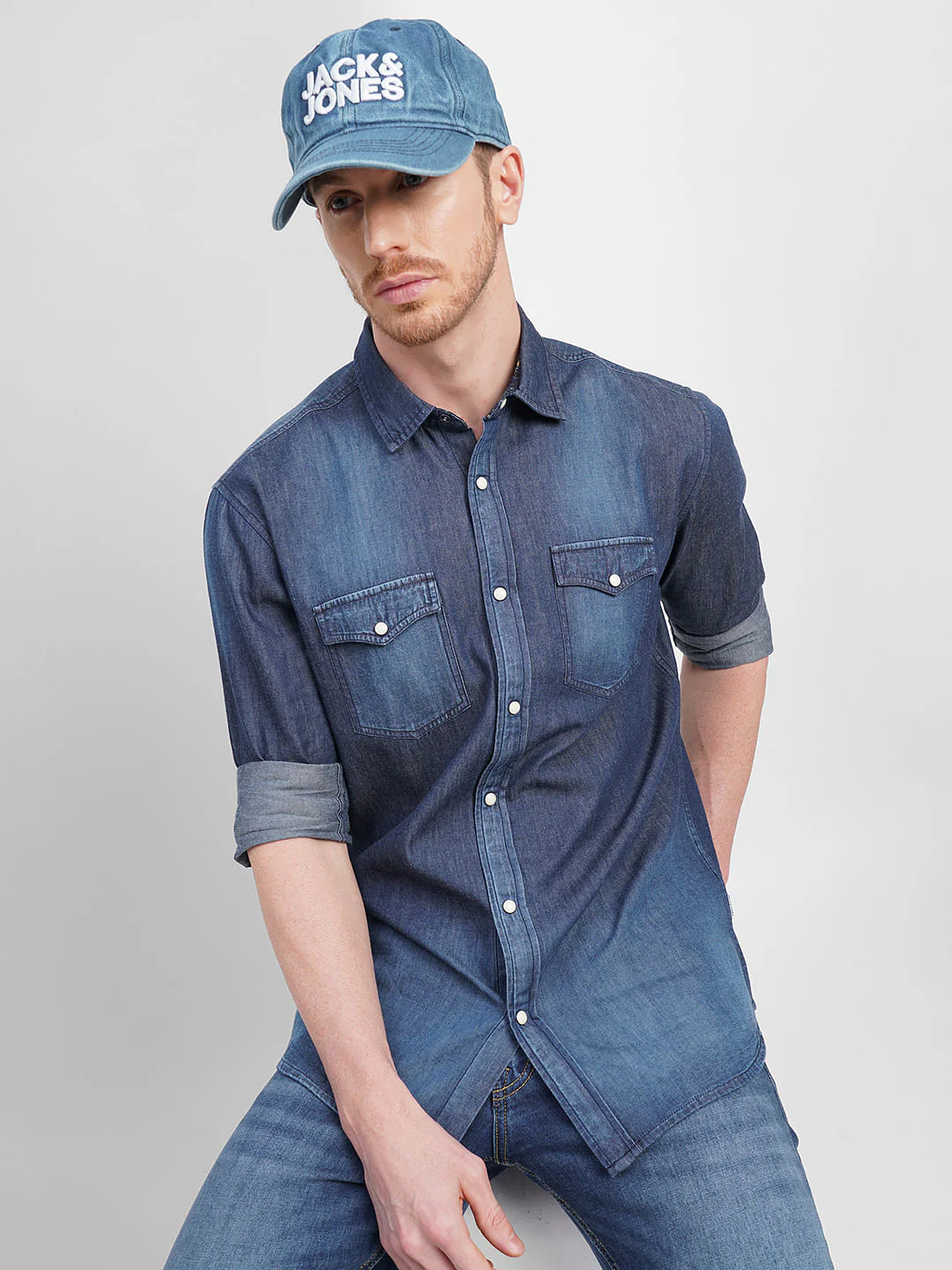 Blue Denim Full Sleeves Shirt