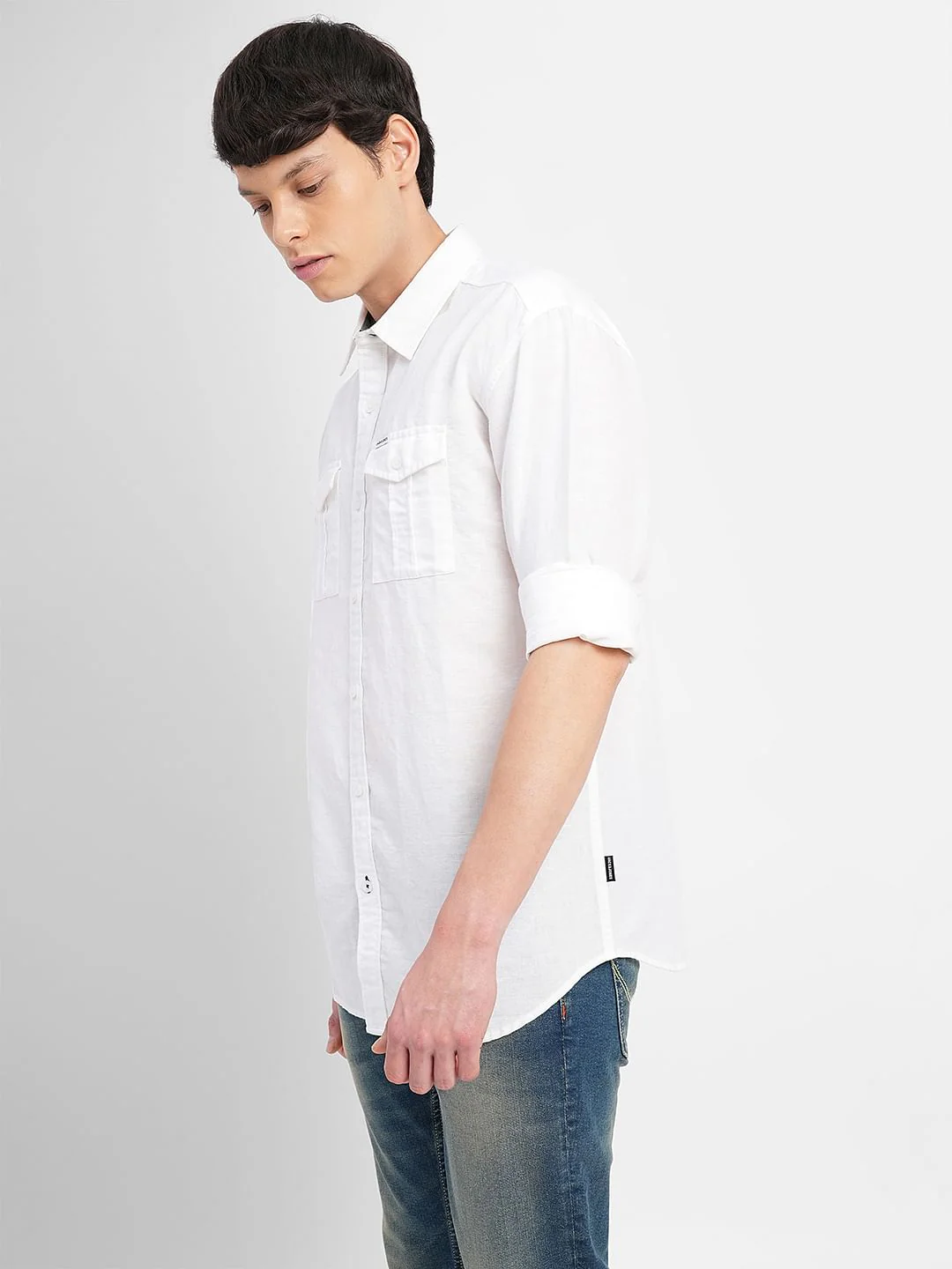 White Full Sleeves Shirt - Image 3