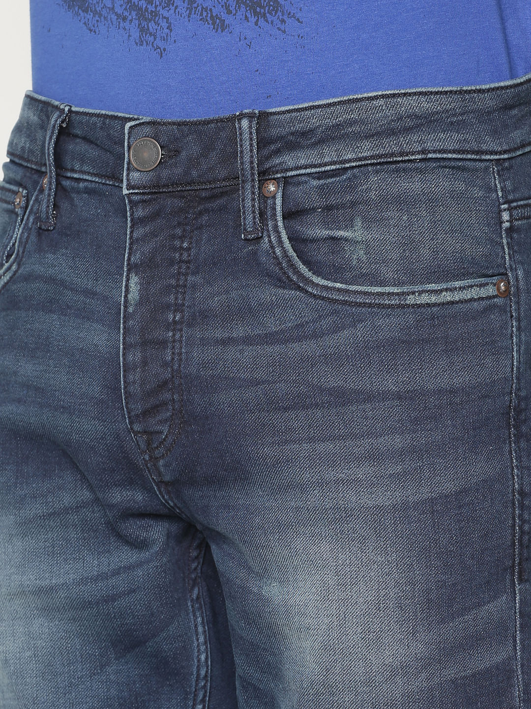 Blue Light Wash Ben Skinny Fit Jeans - Image 6