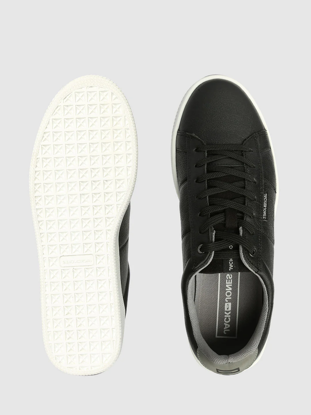 Black Leather Sneakers - Image 2
