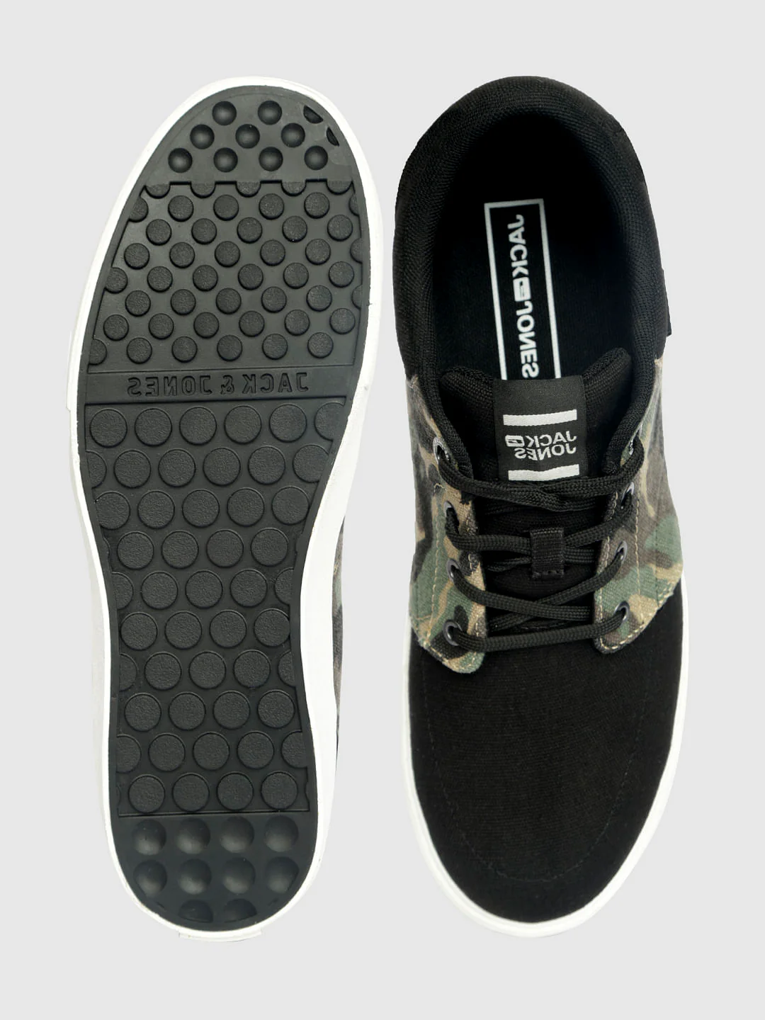 Black Camo Detail Sneakers - Image 2