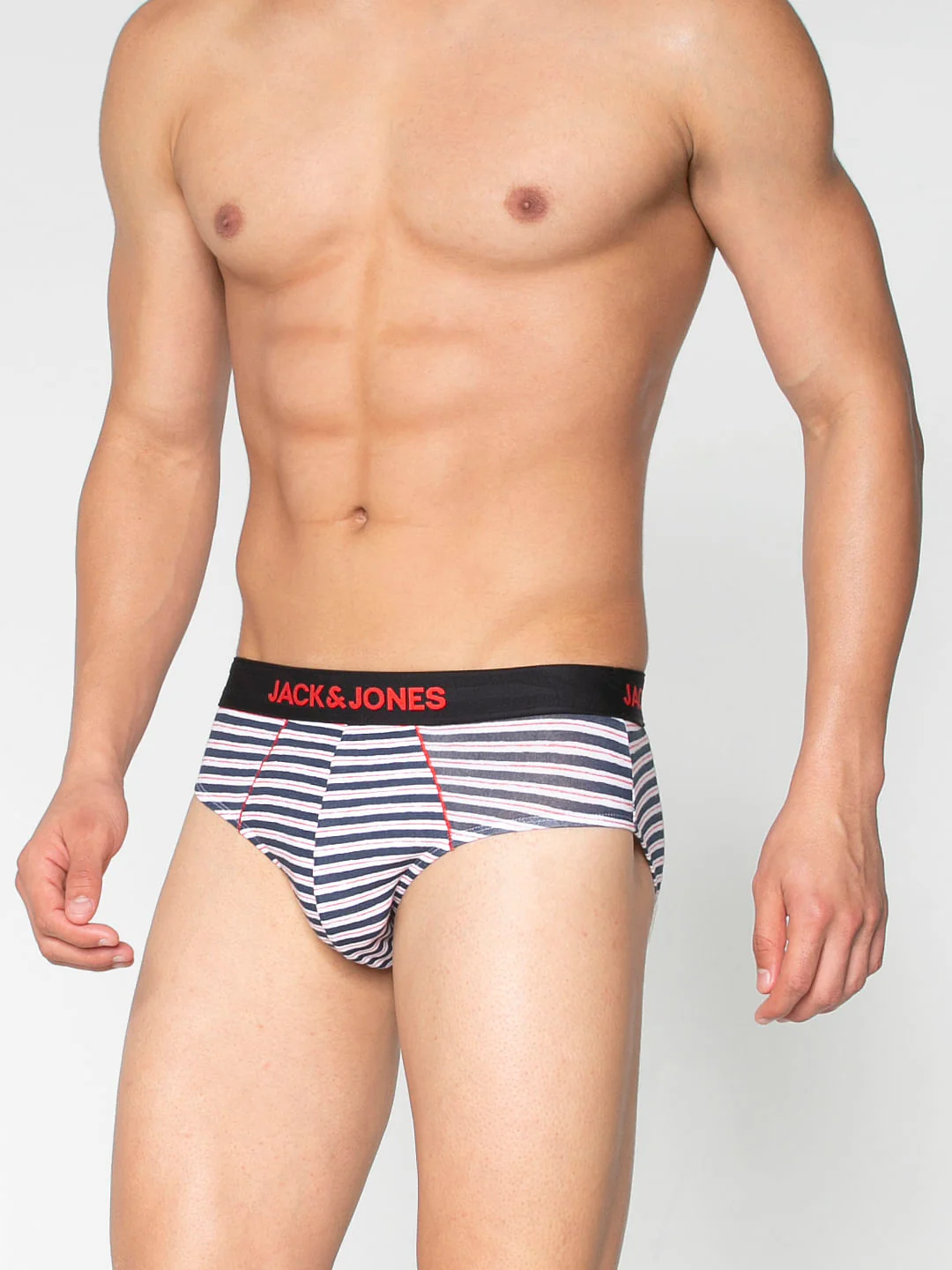 Blue And White Striped Briefs - Image 2
