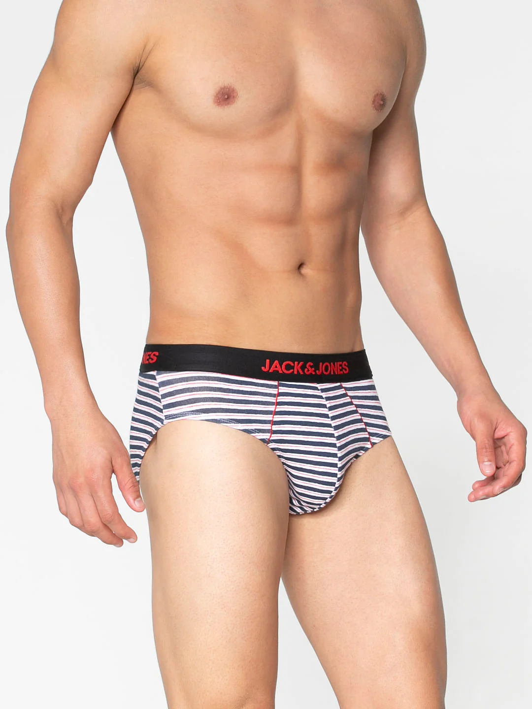Blue And White Striped Briefs - Image 3
