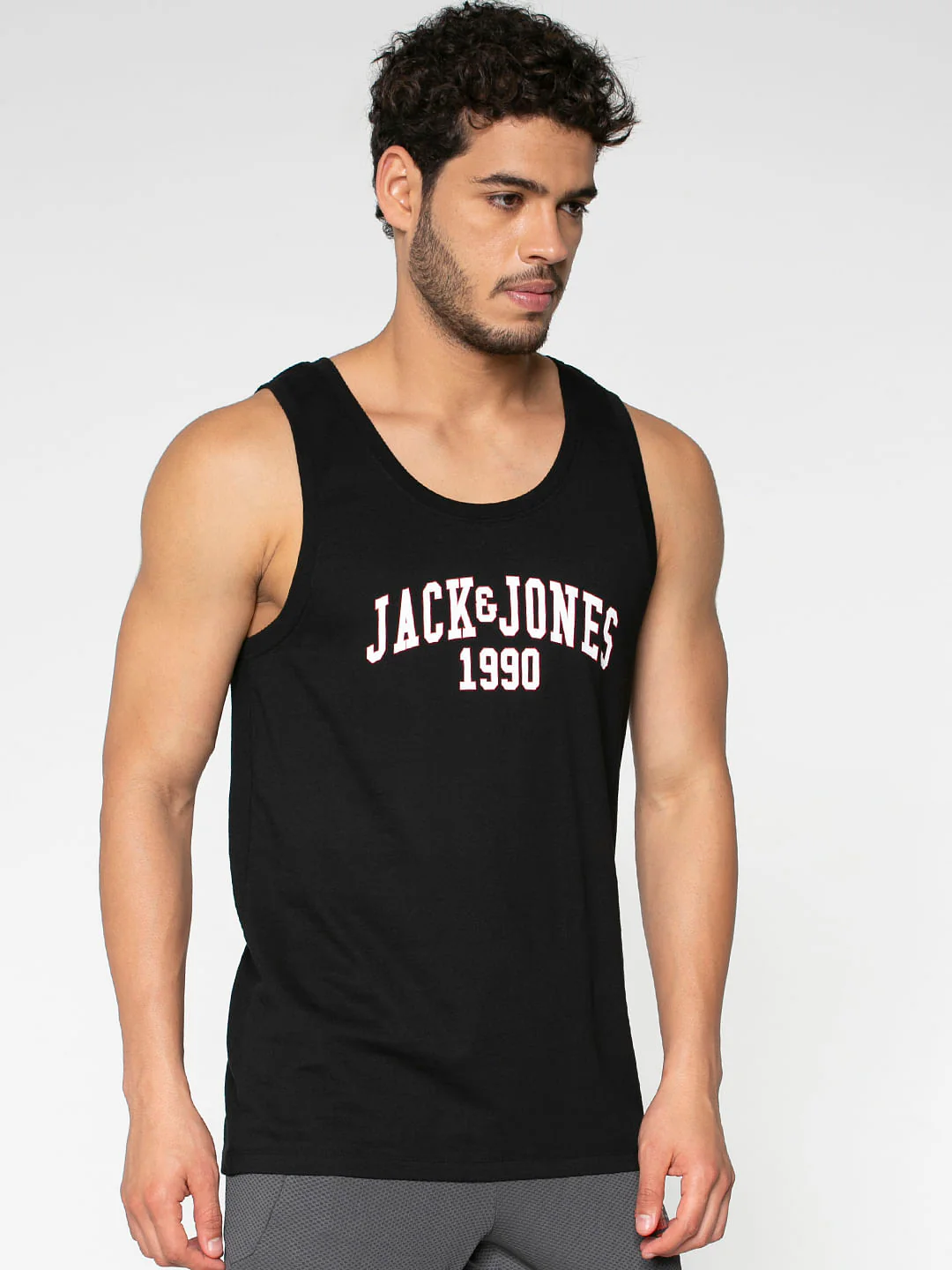 Black Text Print Vest - Image 4