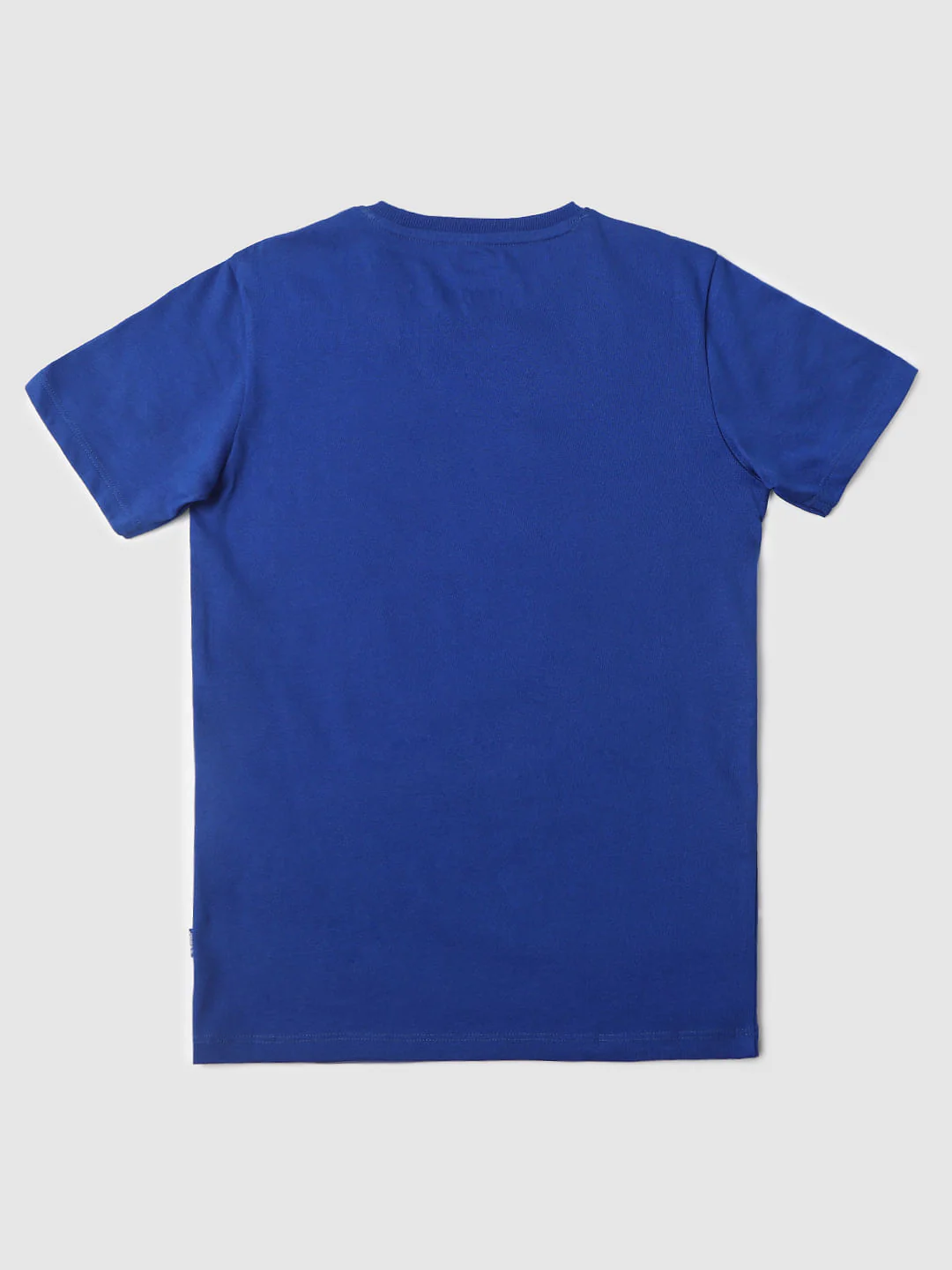 Blue Logo Print Crew Neck T-shirt - Image 2