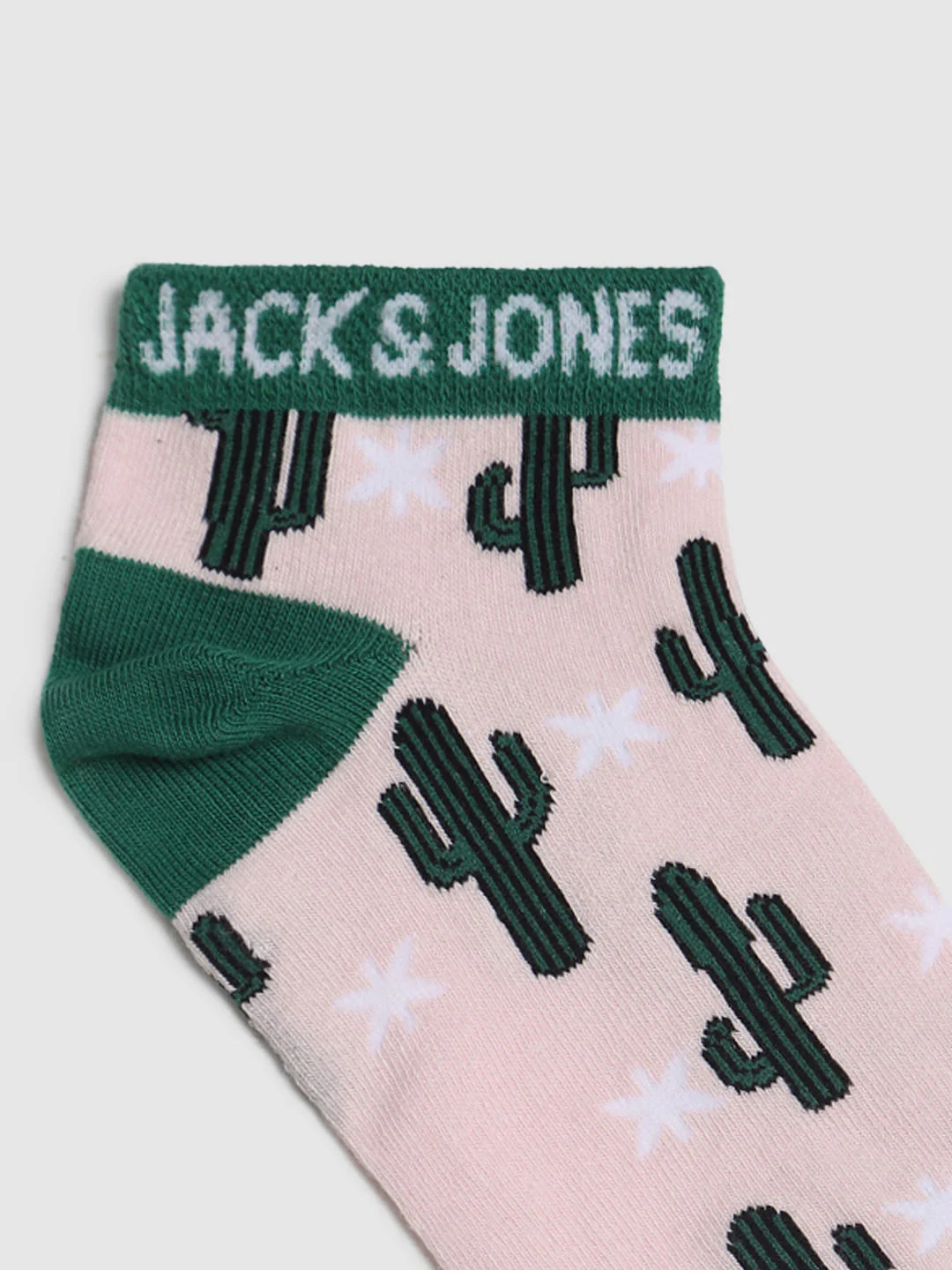 Pink Cactus Print Ankle Length Socks - Image 4