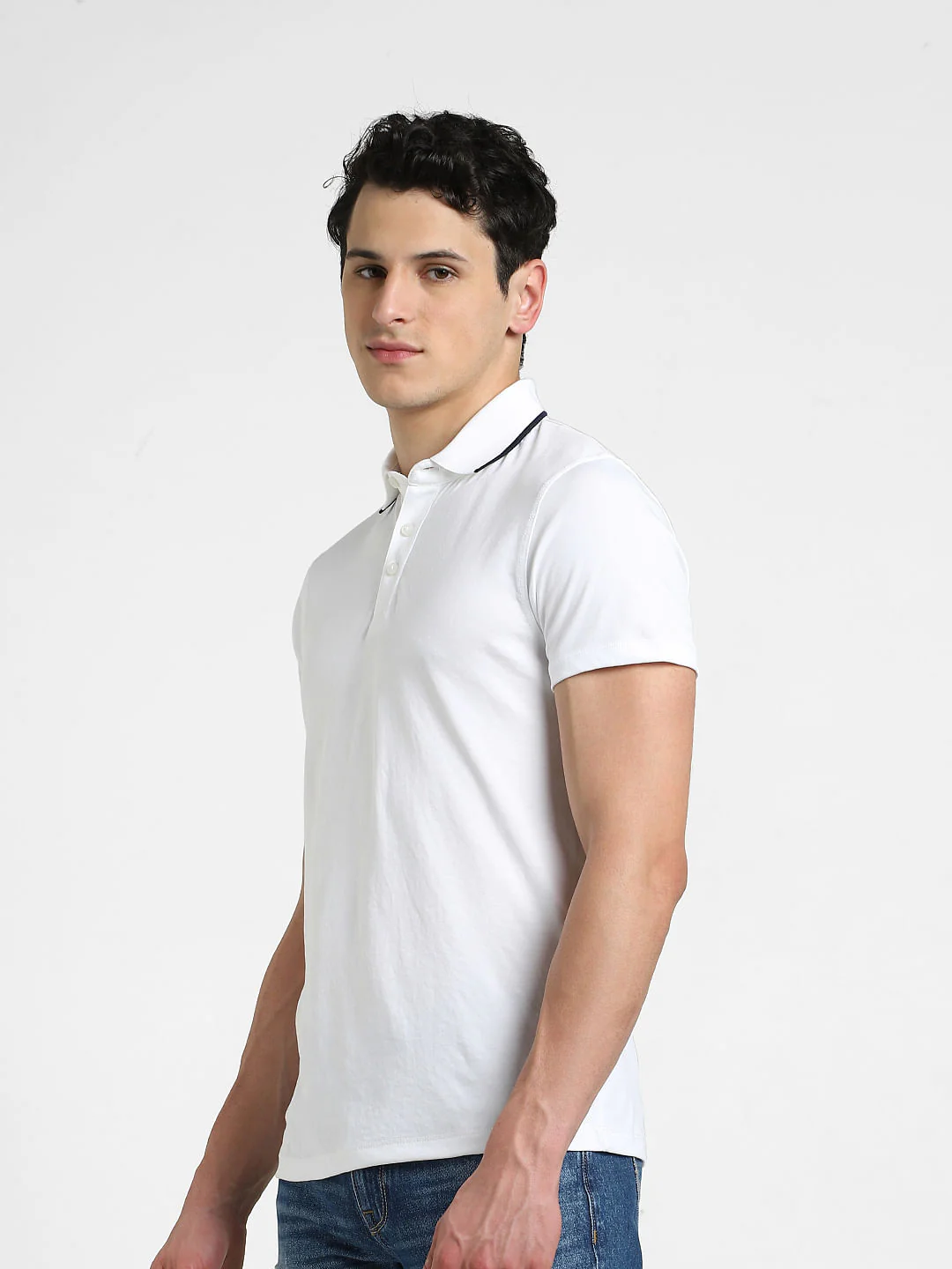 White Cotton Cool Max Polo - Image 8