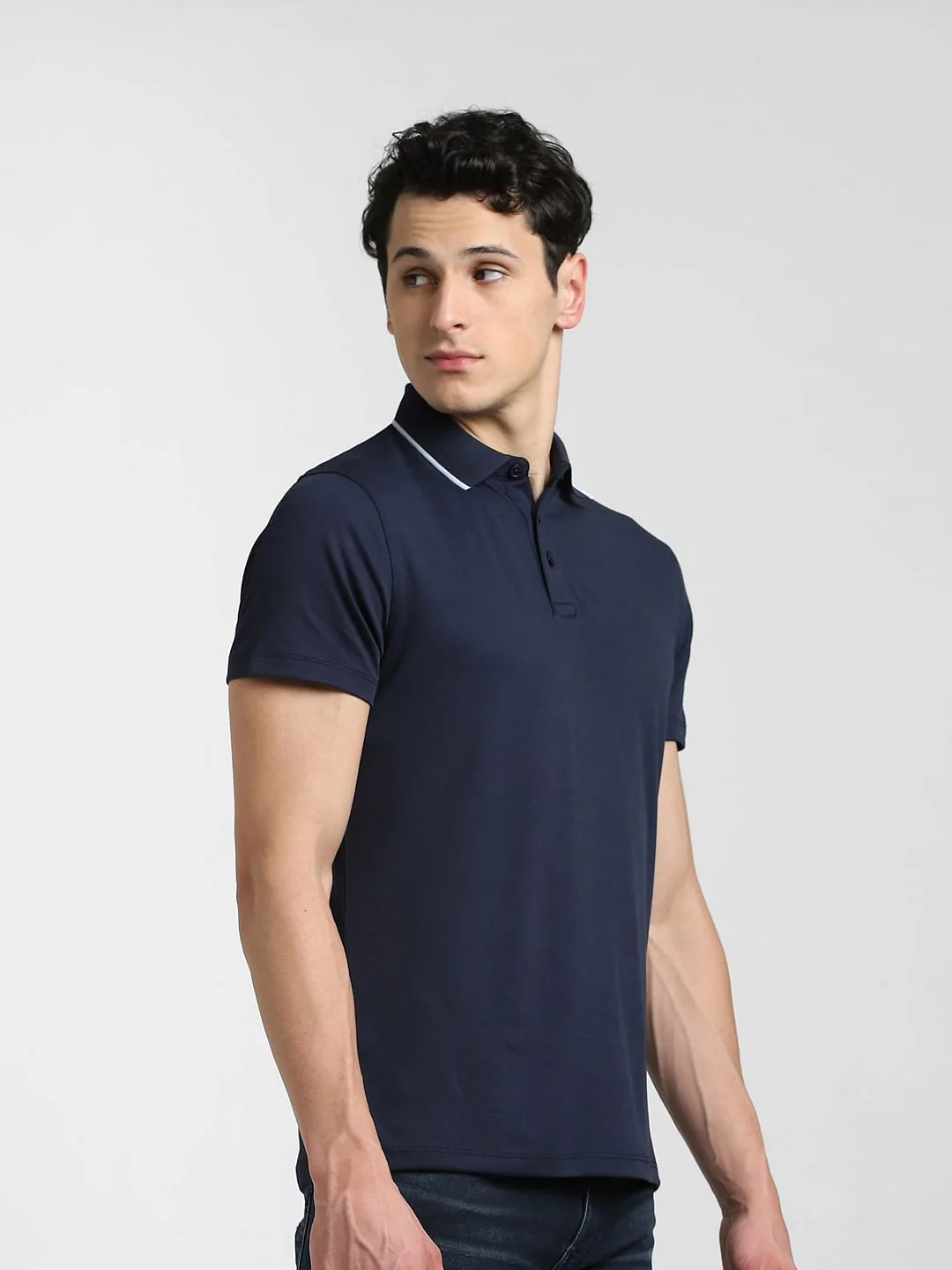 Navy Cotton Cool Max Polo - Image 10