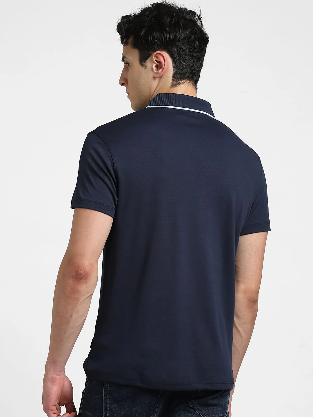 Navy Cotton Cool Max Polo - Image 11