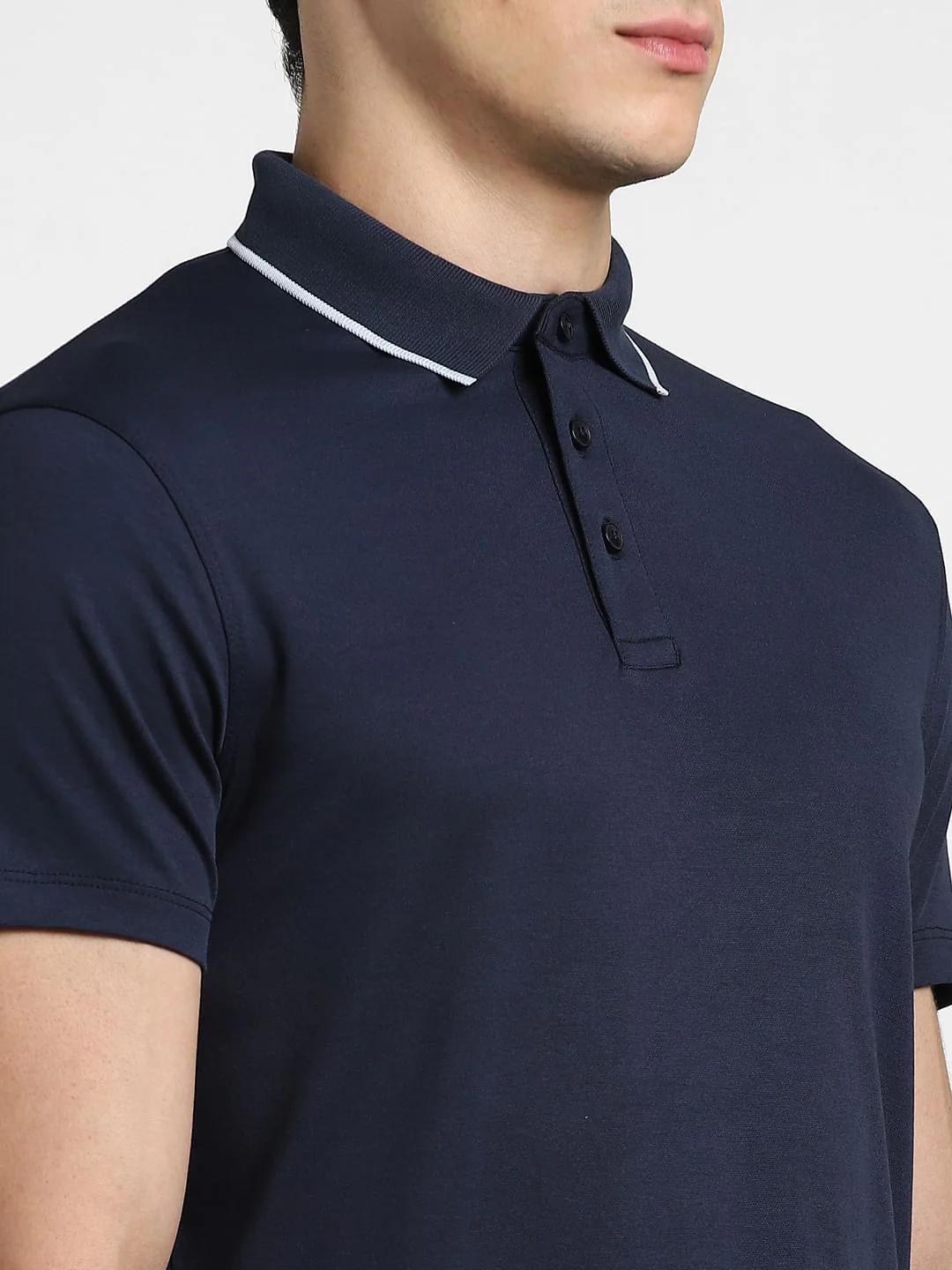 Navy Cotton Cool Max Polo - Image 12