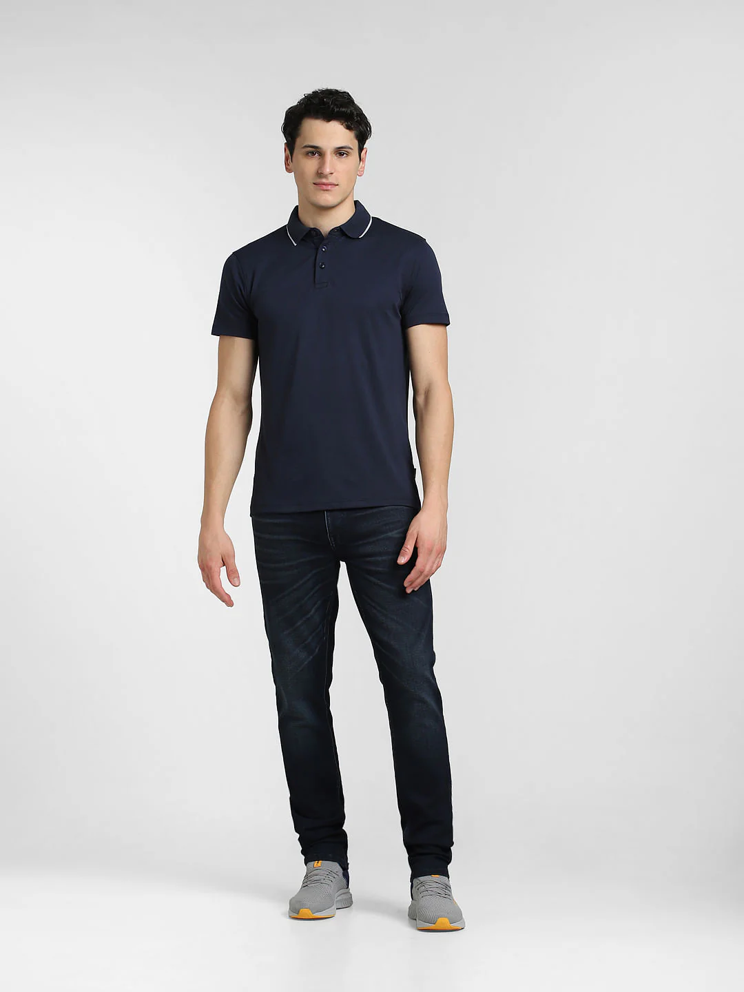 Navy Cotton Cool Max Polo - Image 13