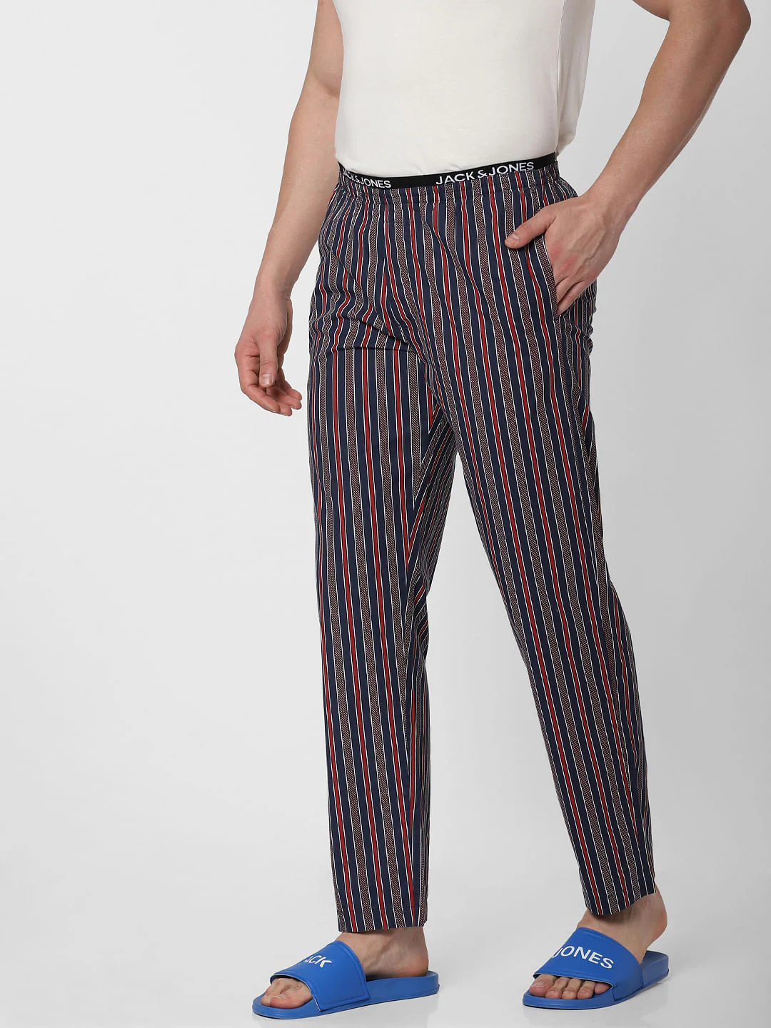 Navy Blue Striped Pyjama - Image 3