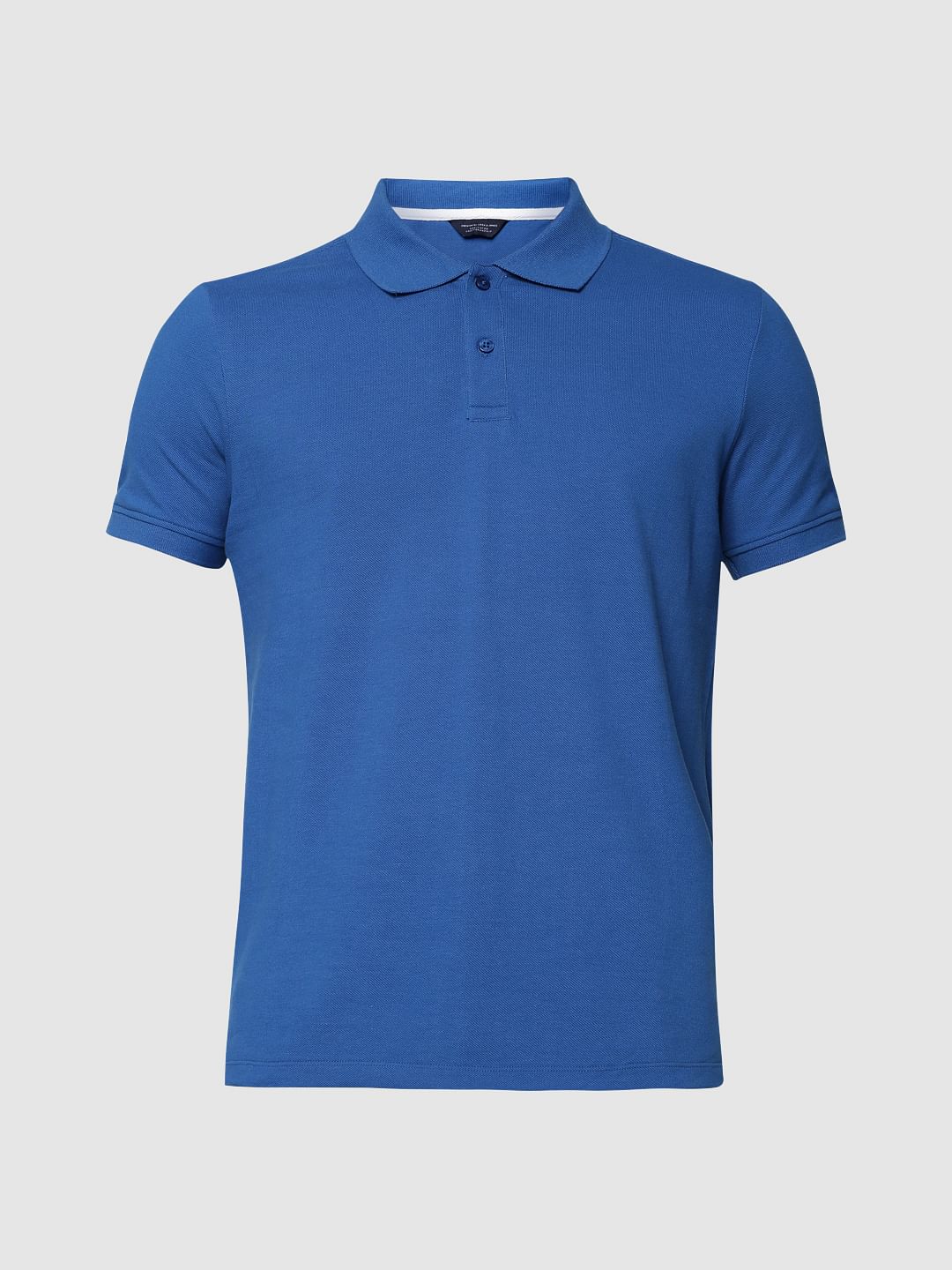 Electric Blue Cotton Polo - Image 7