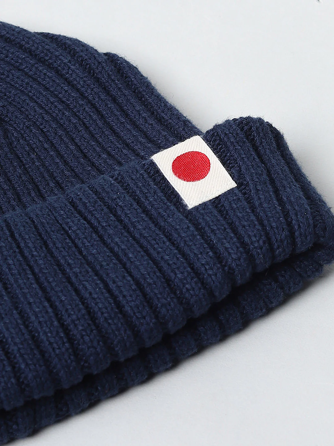 Navy Blue Ribbed Beanie - Image 5