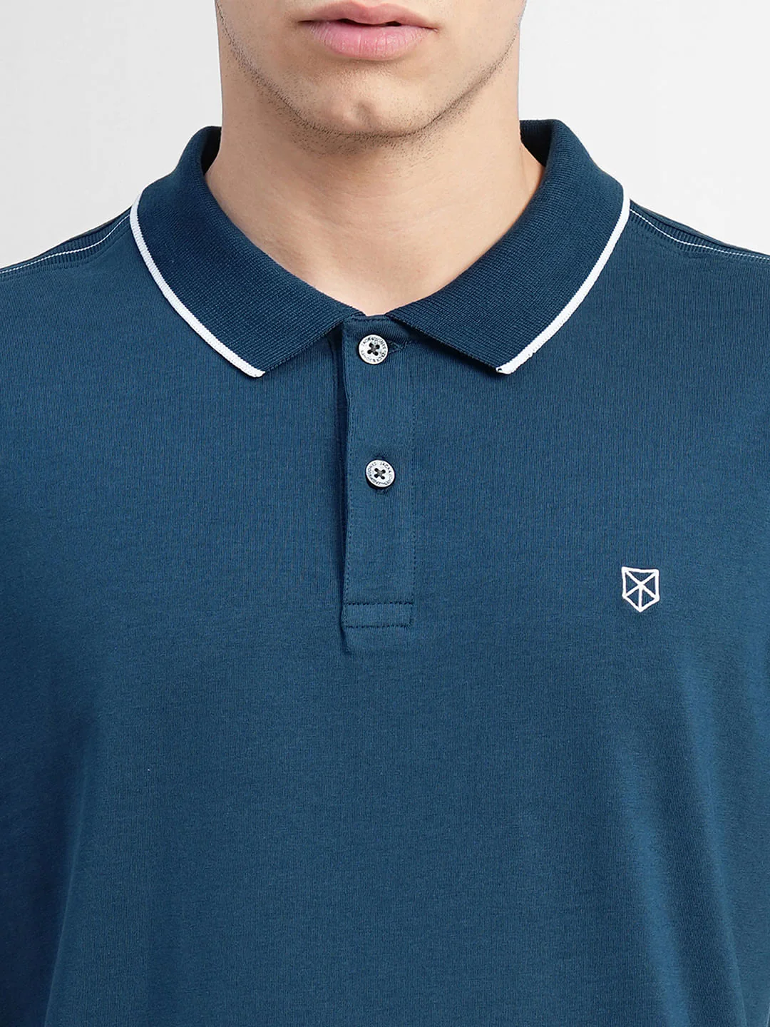 Blue Polo Neck T-shirt - Image 5