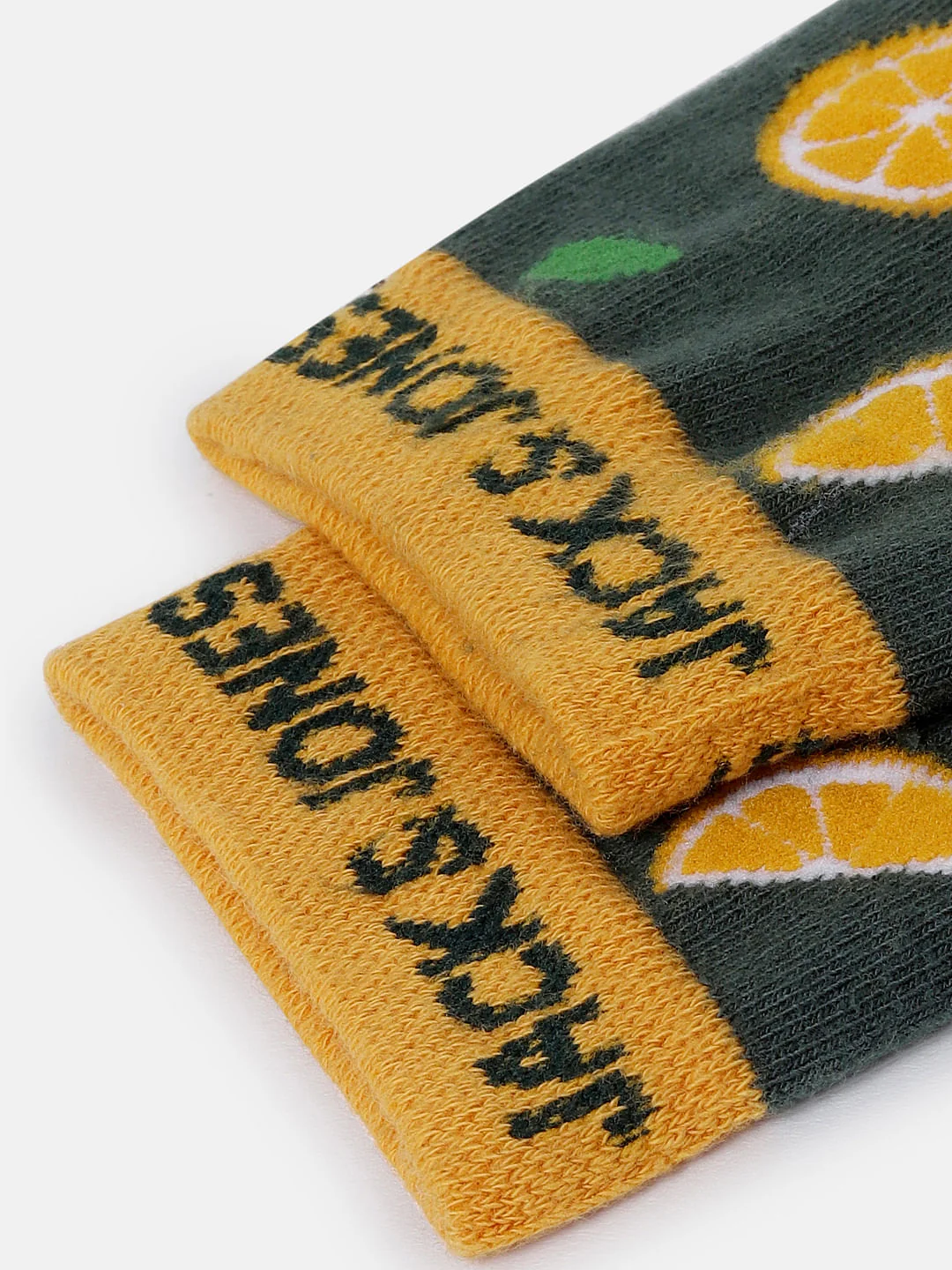 Green Printed Mid Calf Length Socks - Image 5