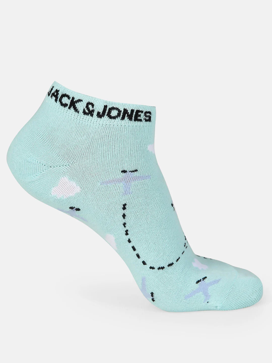 Pack of Two Ankle Length Socks - White & Blue - Image 3