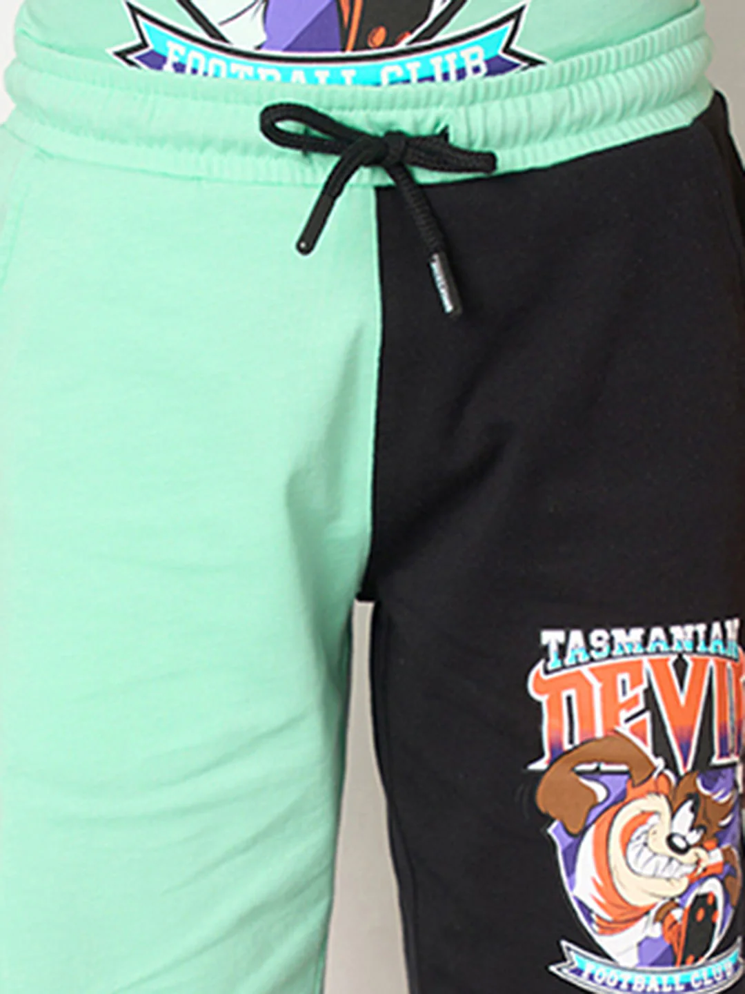 Looney Tunes Black Tasmanian Devil Co-ord Set Shorts - Image 6