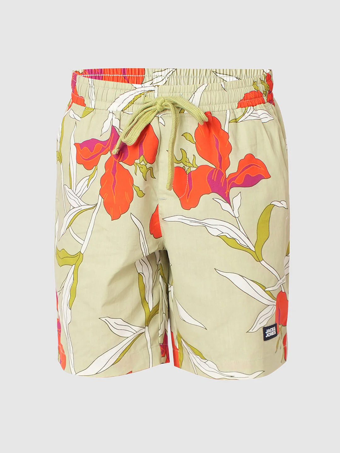 Boys Green Printed Co-ord Set Shorts - Image 7