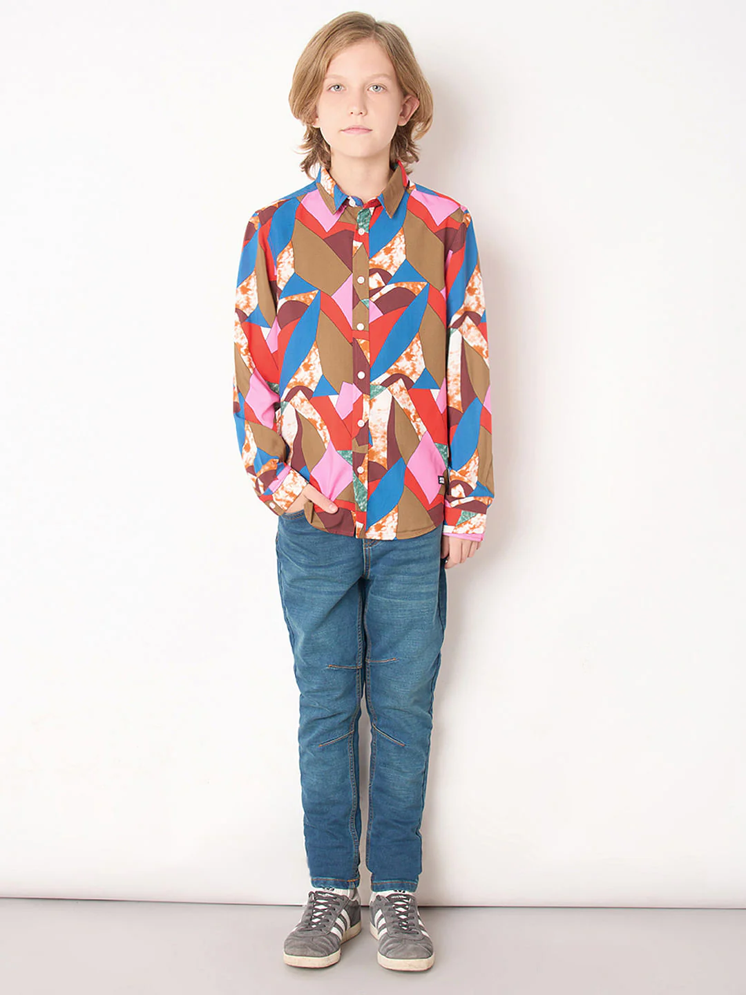 Boys Red Graffiti Print Shirt - Image 5