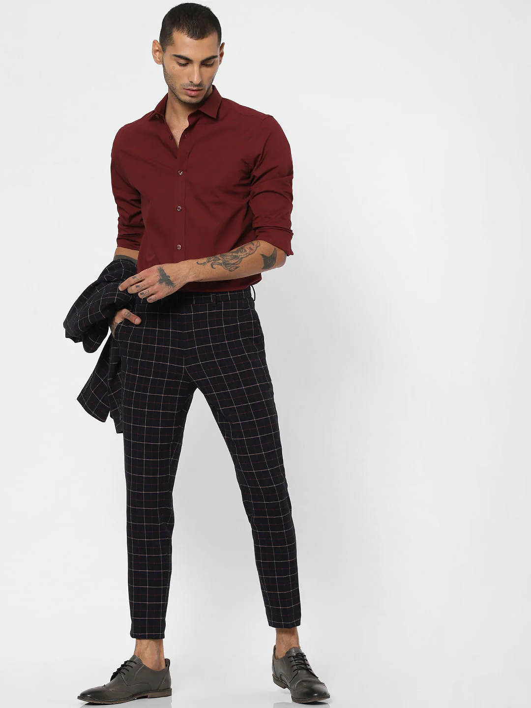 Maroon Full Sleeves Shirt