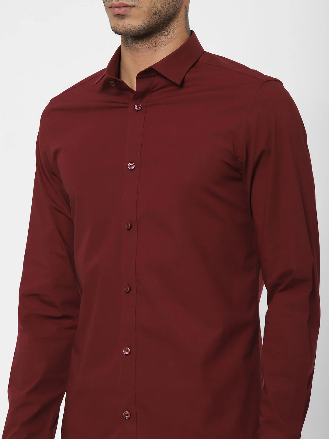 Maroon Full Sleeves Shirt - Image 5