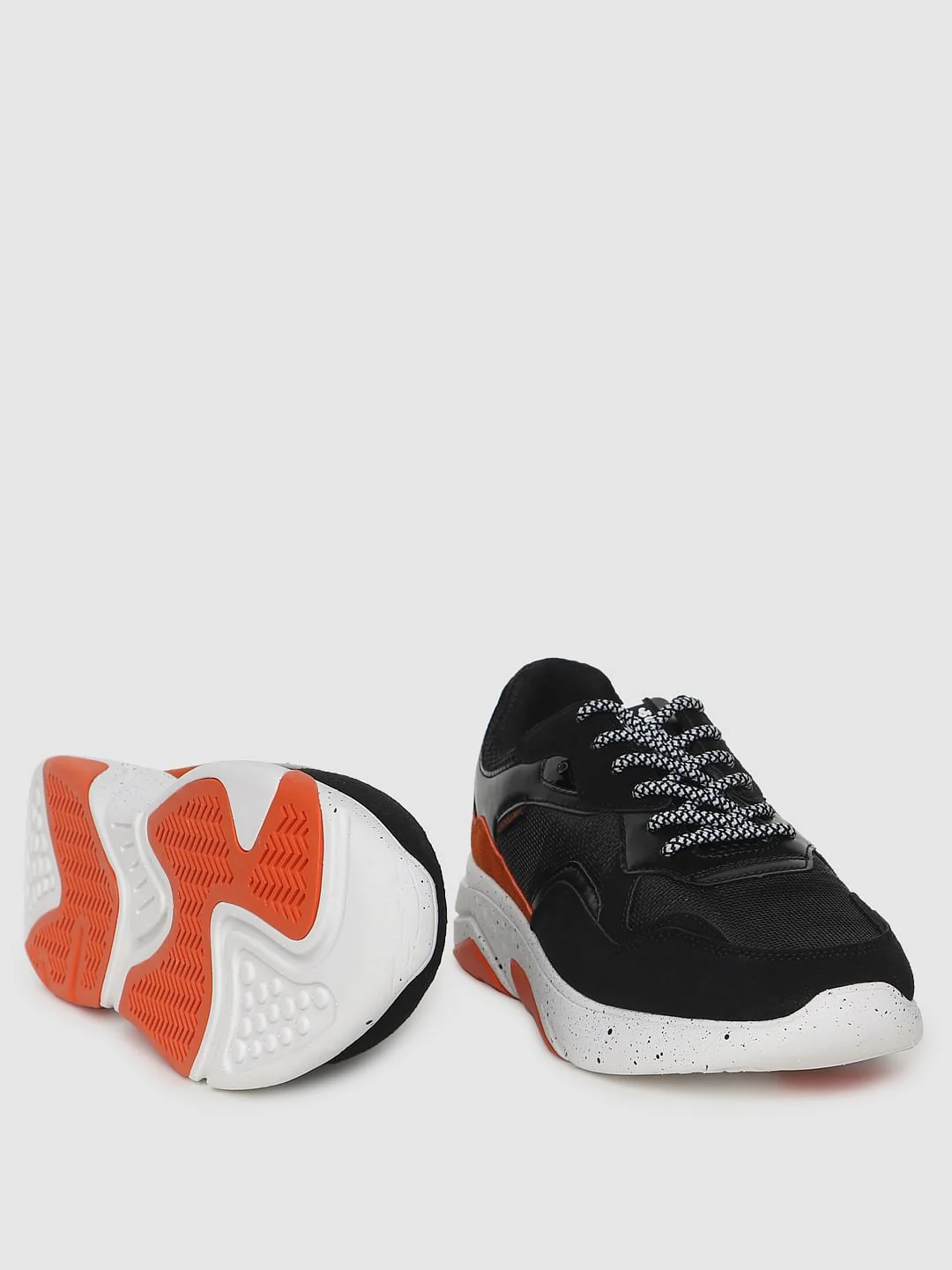 Black Contrast Detail Sneakers - Image 2