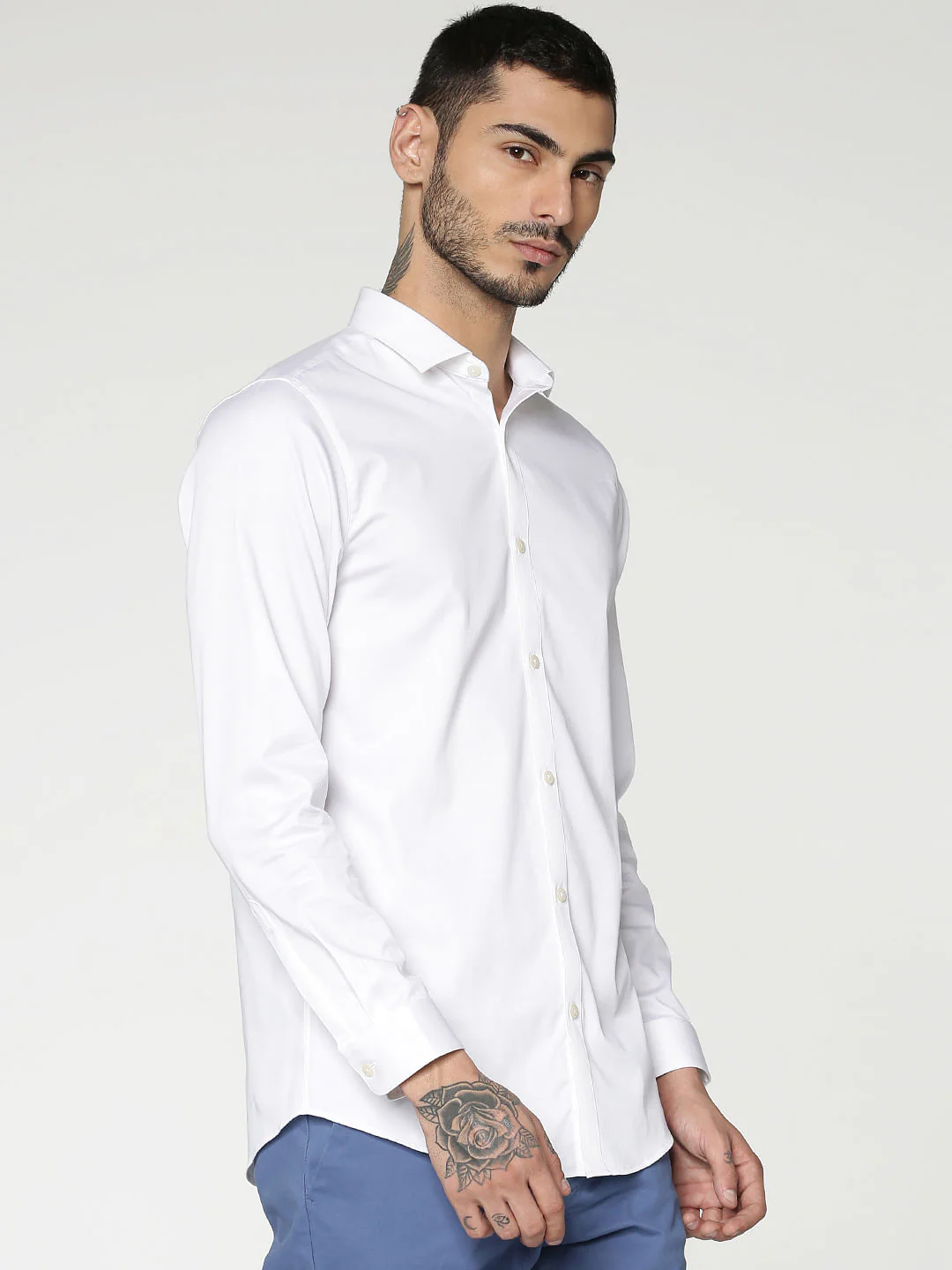 White Full Sleeves Shirt - Image 4
