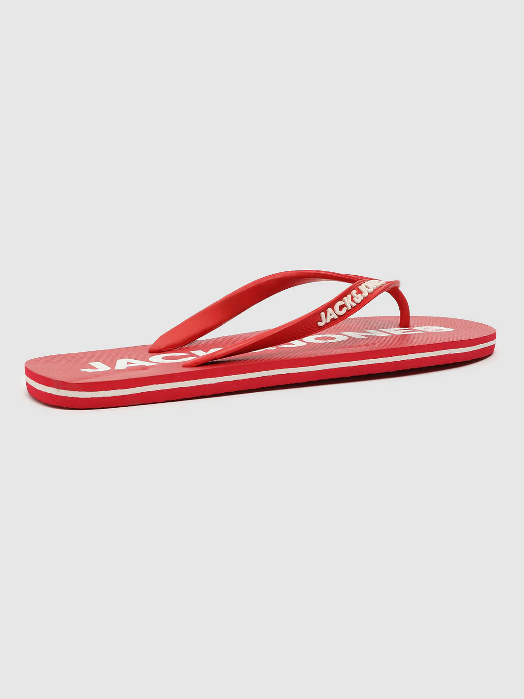 Red Logo Print Flip Flops - Image 3
