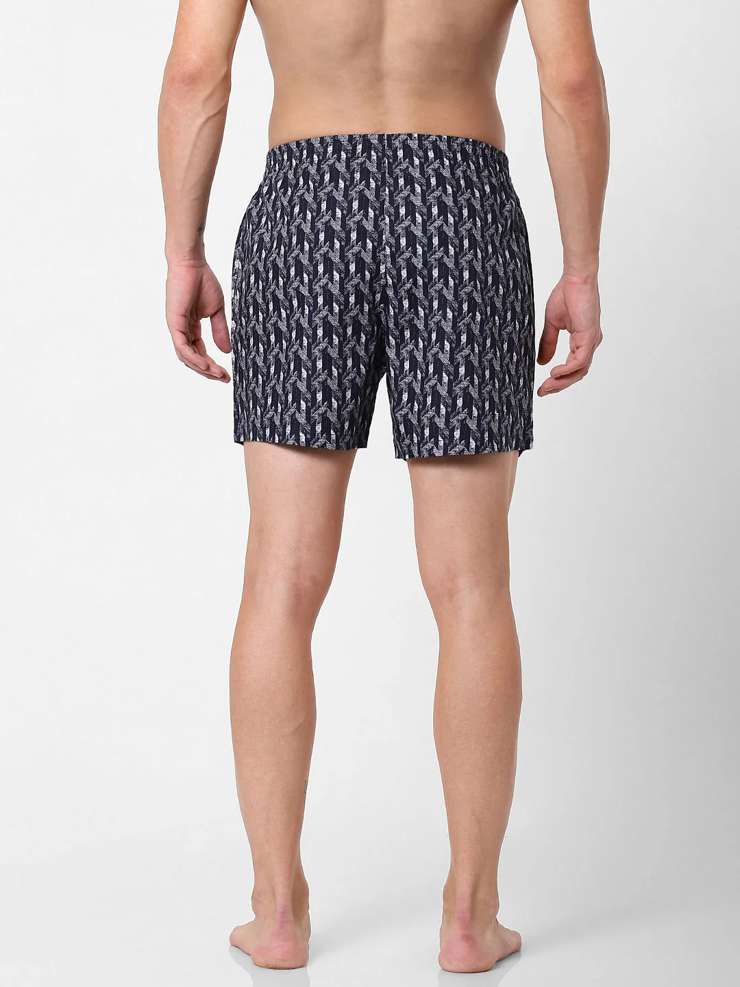 Navy Blue Printed Boxers - Image 3